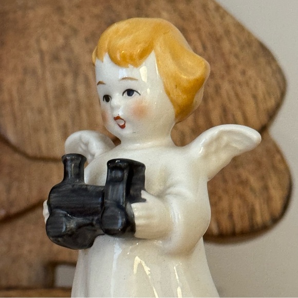 Vintage GOEBEL HUMMEL Germany ANGEL Toy Candle Holder - Picture 3 of 5